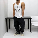 Star Graphic Sleeveless Vest
