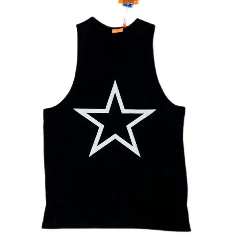 Star Graphic Sleeveless Vest