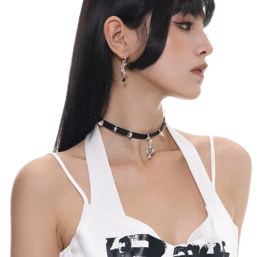 Star Moon Pendant Earrings