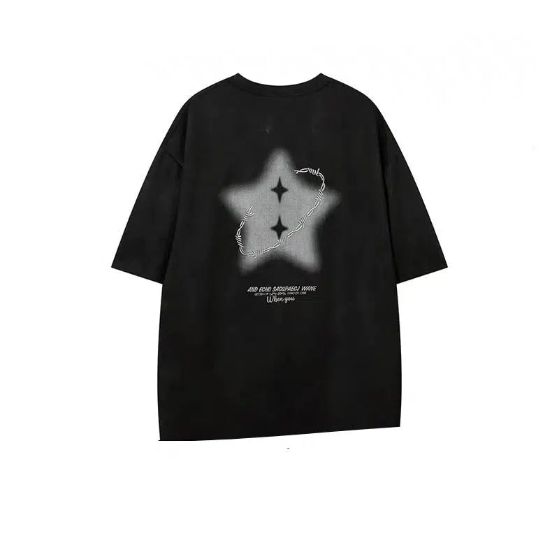 Star Pattern Graphic T-shirt