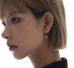 Star Pendant Ear Clips