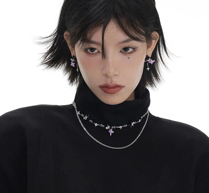 Star Pendant Earrings
