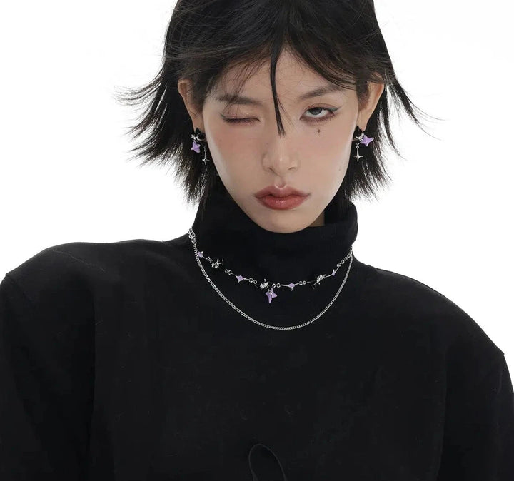 Star Pendant Earrings