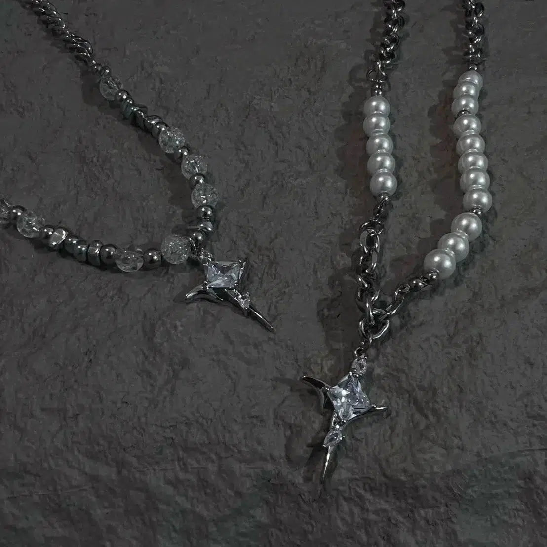 Star Pendant Pearl Necklace