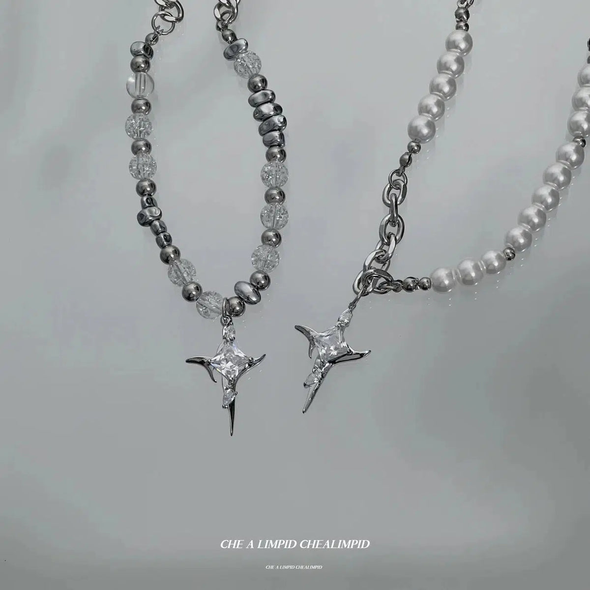 Star Pendant Pearl Necklace