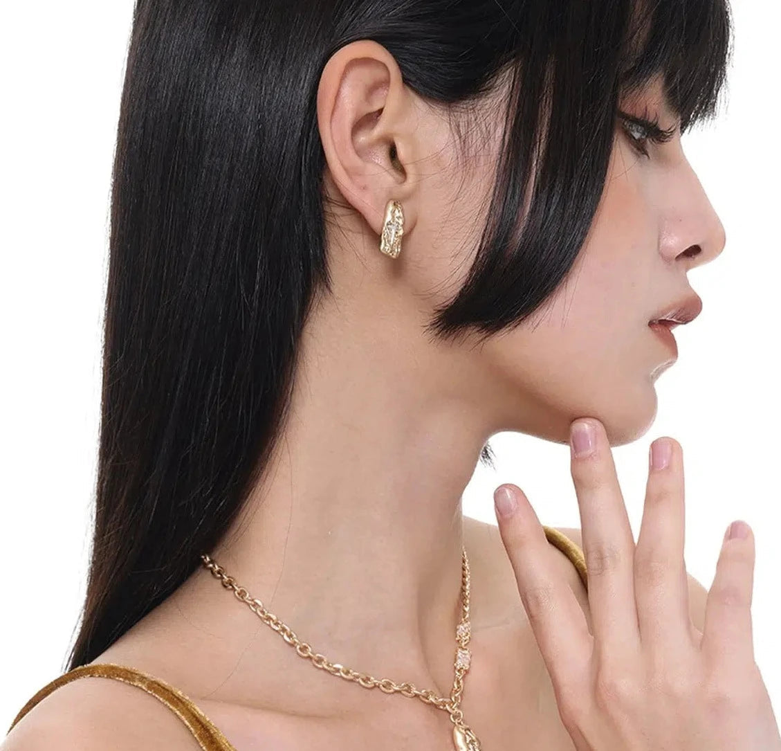 Star Rune Stone Earrings