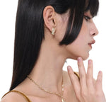 Star Rune Stone Earrings