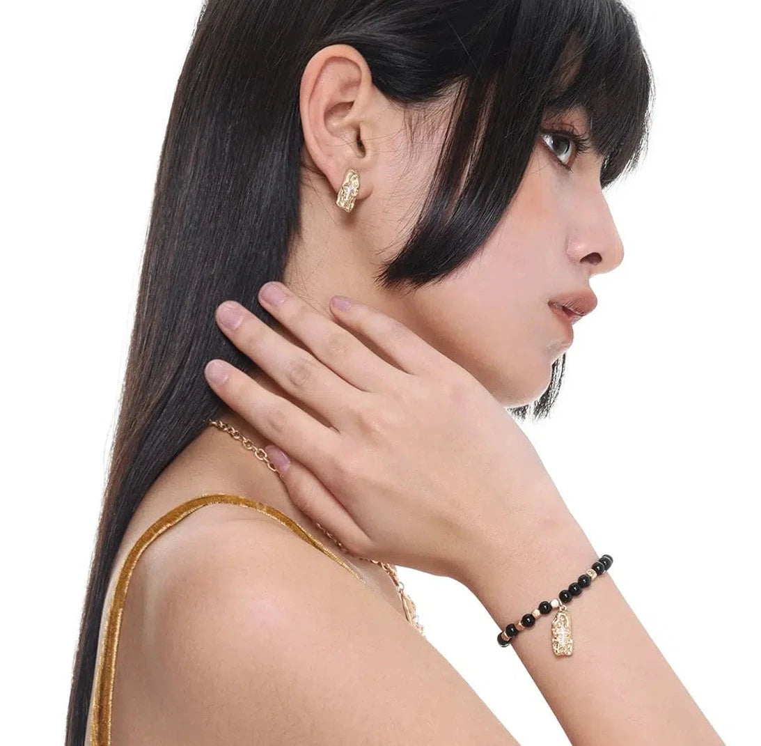 Star Rune Stone Earrings