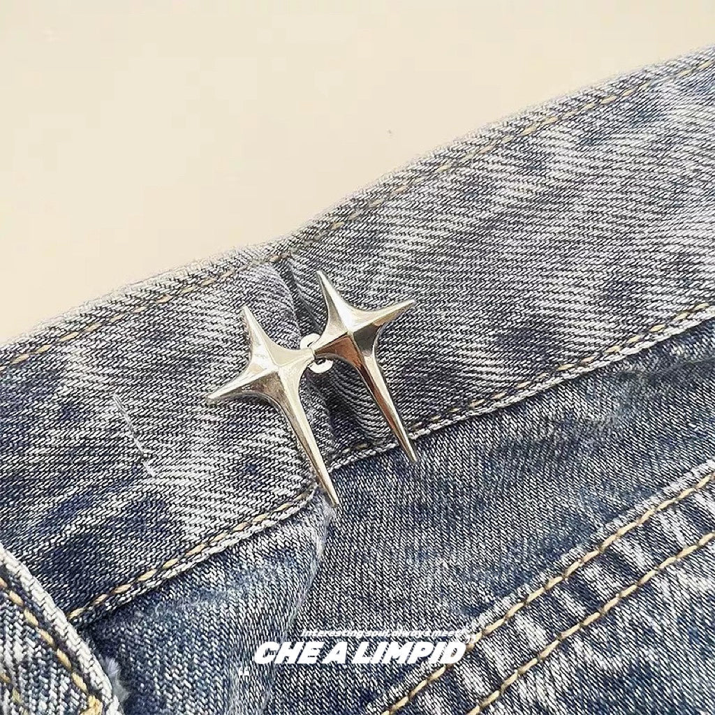 Star-Shaped Clip Waist Buckle