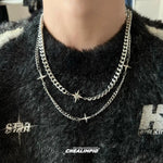 Star-shaped Double-layer Necklace