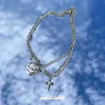 Star-shaped Geometric Pearl Necklace