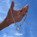 Star-shaped Geometric Pearl Necklace