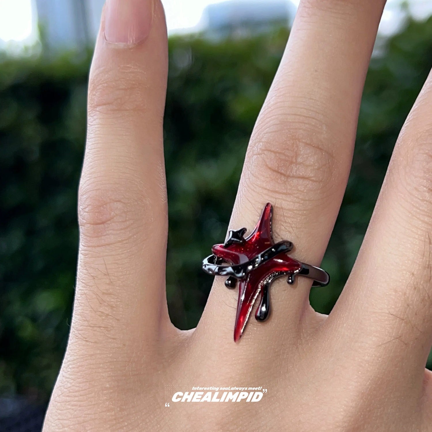 Cross Ruby Ring