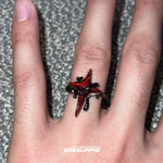Cross Ruby Ring