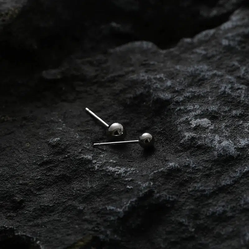 Sterling Silver Ball Stud Earrings