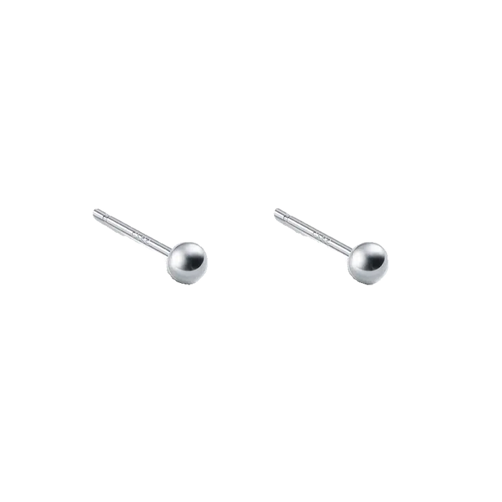 Sterling Silver Ball Stud Earrings