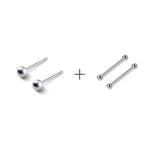 Sterling Silver Ball Stud Earrings