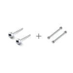 Sterling Silver Ball Stud Earrings