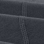 Stitching Round Neck Solid Color T-shirt