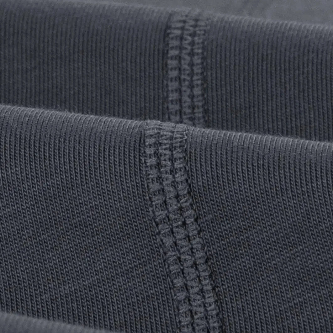 Stitching Round Neck Solid Color T-shirt