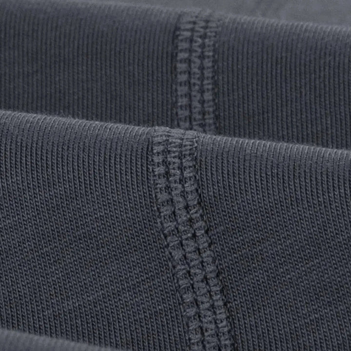 Stitching Round Neck Solid Color T-shirt