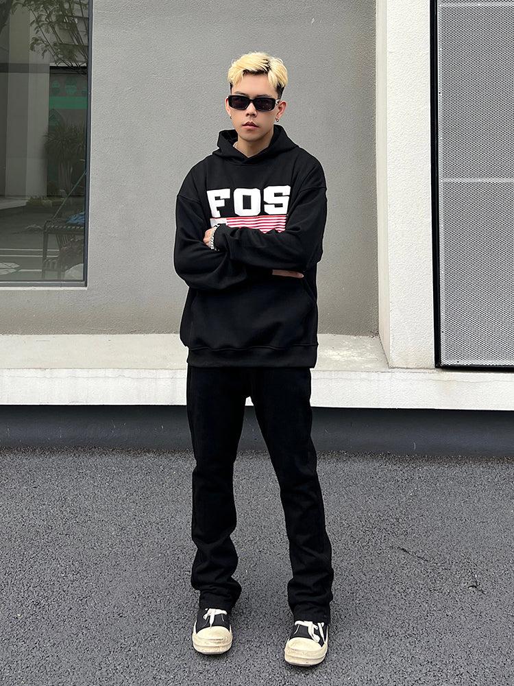 Straight Black Flared Jeans