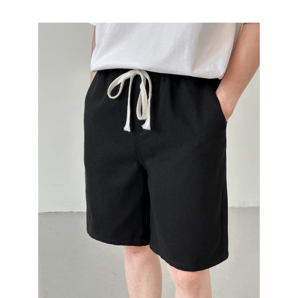Straight Cotton Casual Shorts