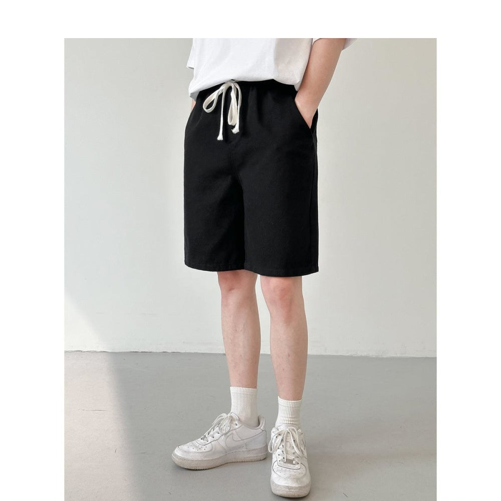 Straight Cotton Casual Shorts