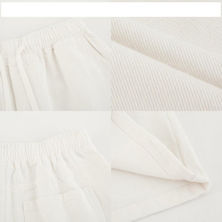 Straight Cotton Casual Shorts