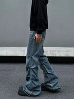 Straight Distressed Denim Pants