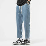 Straight Drawstring Jeans