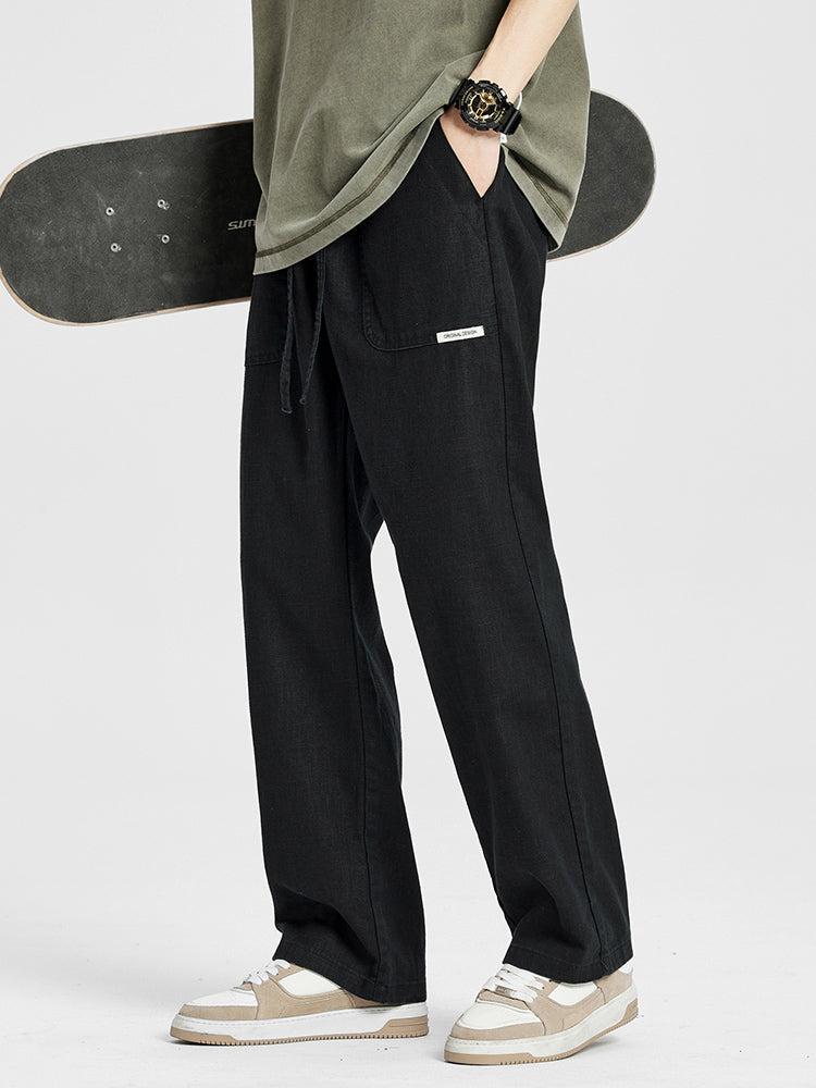 Straight Fit Drawstring Pants
