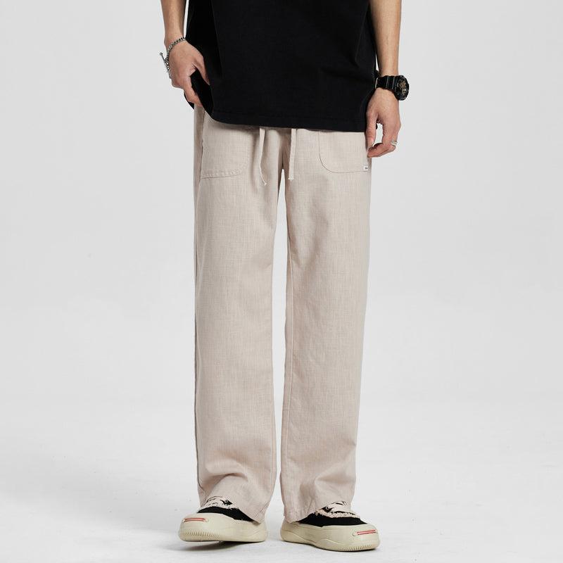 Straight Fit Drawstring Pants