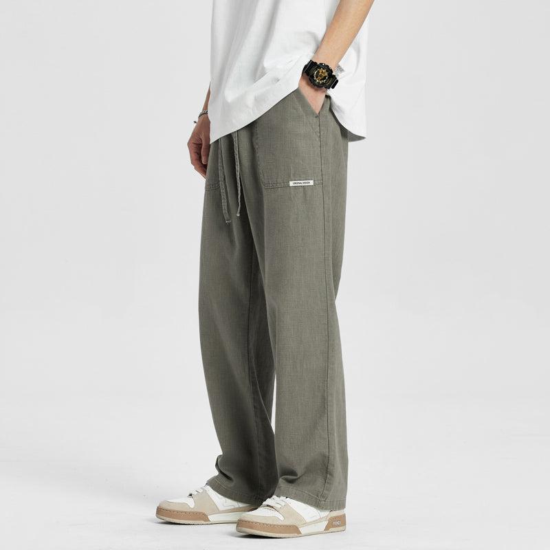 Straight Fit Drawstring Pants