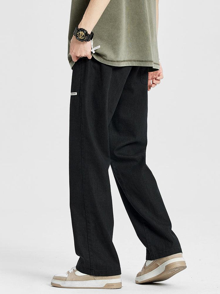 Straight Fit Drawstring Pants
