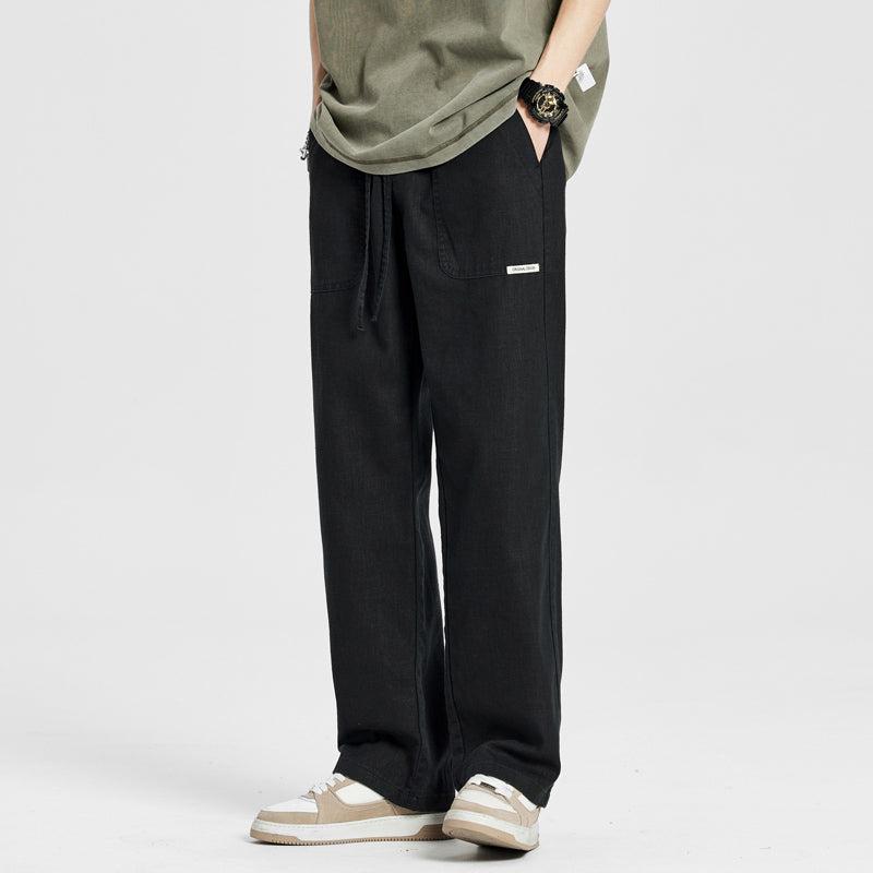 Straight Fit Drawstring Pants