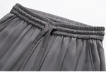 Straight Ice Silk Drape Casual Pants