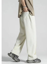 Straight Ice Silk Drape Casual Pants