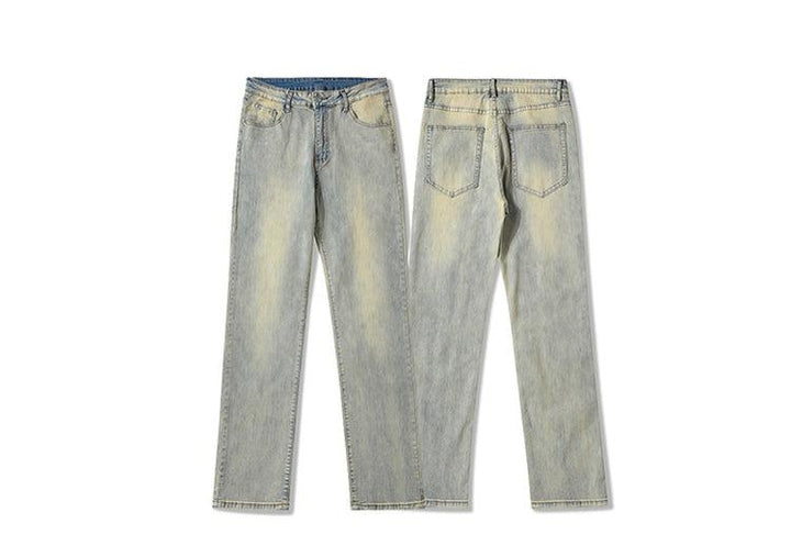 Straight Retro Washed Jeans