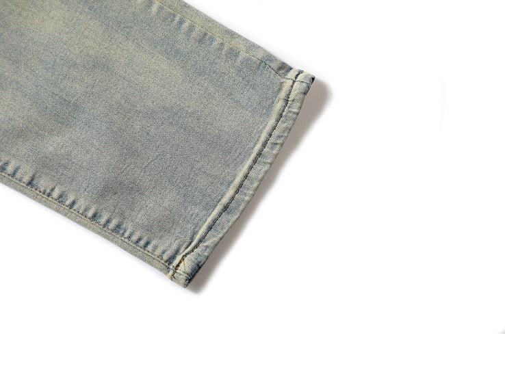 Straight Retro Washed Jeans