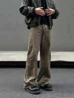 Straight Slim Brown Straight-leg Jeans