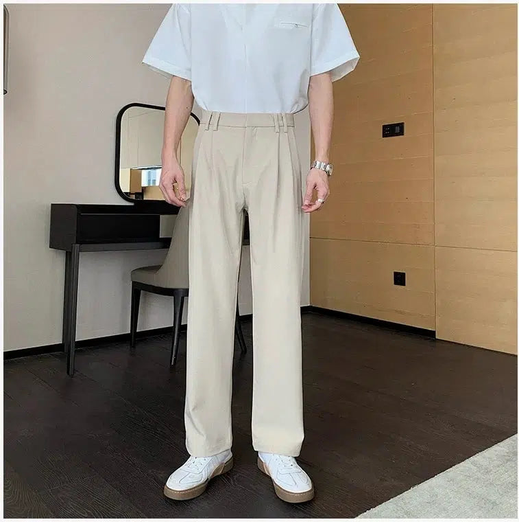 Straight Thin Wide-leg Pants