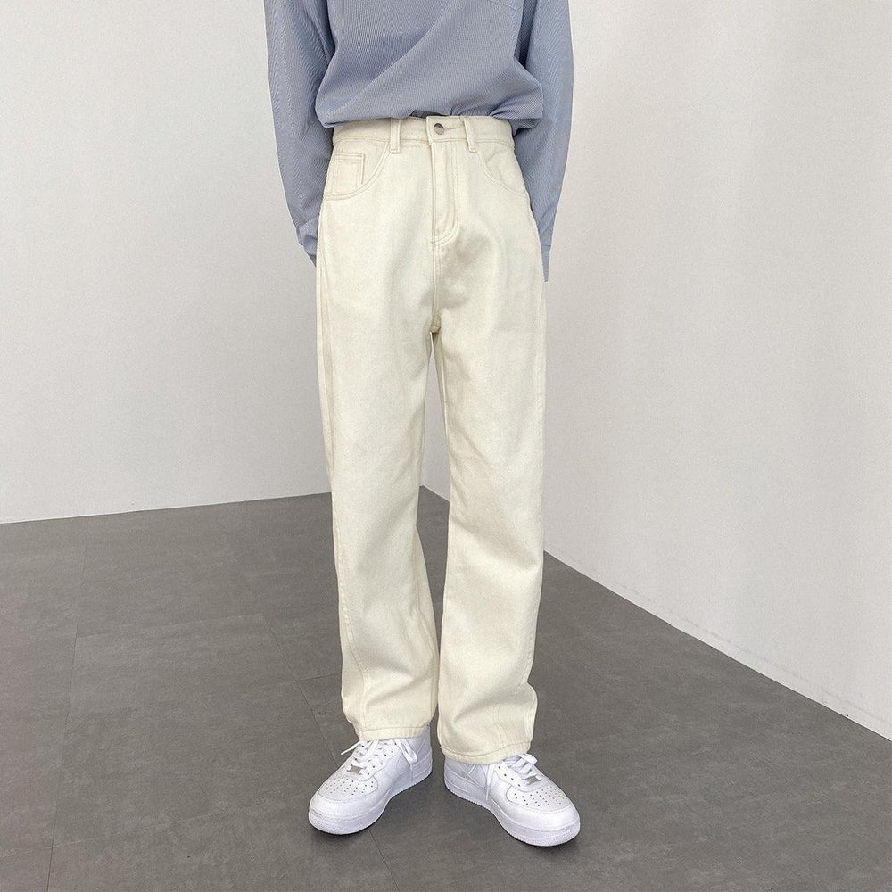 Straight White Casual Pants