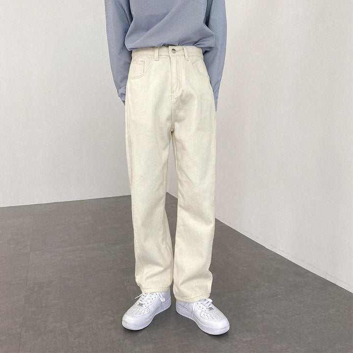 Straight White Casual Pants