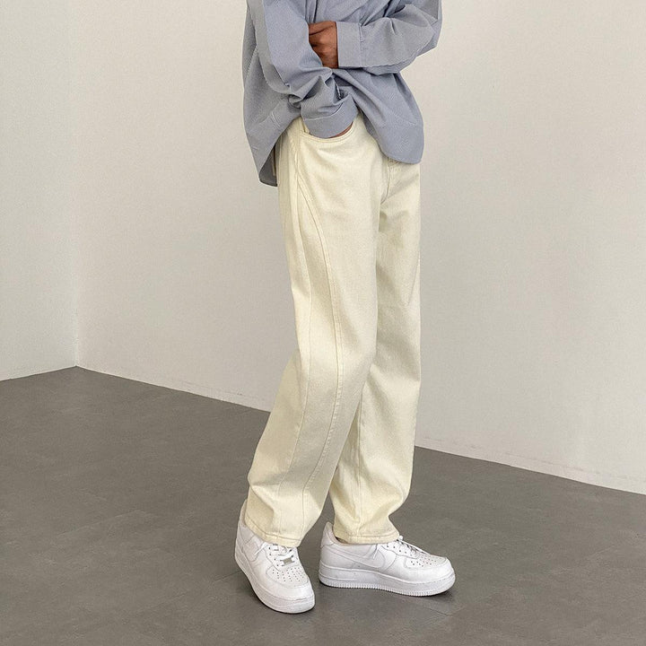 Straight White Casual Pants