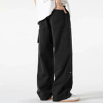 Straight Wide-leg Cargo Jeans