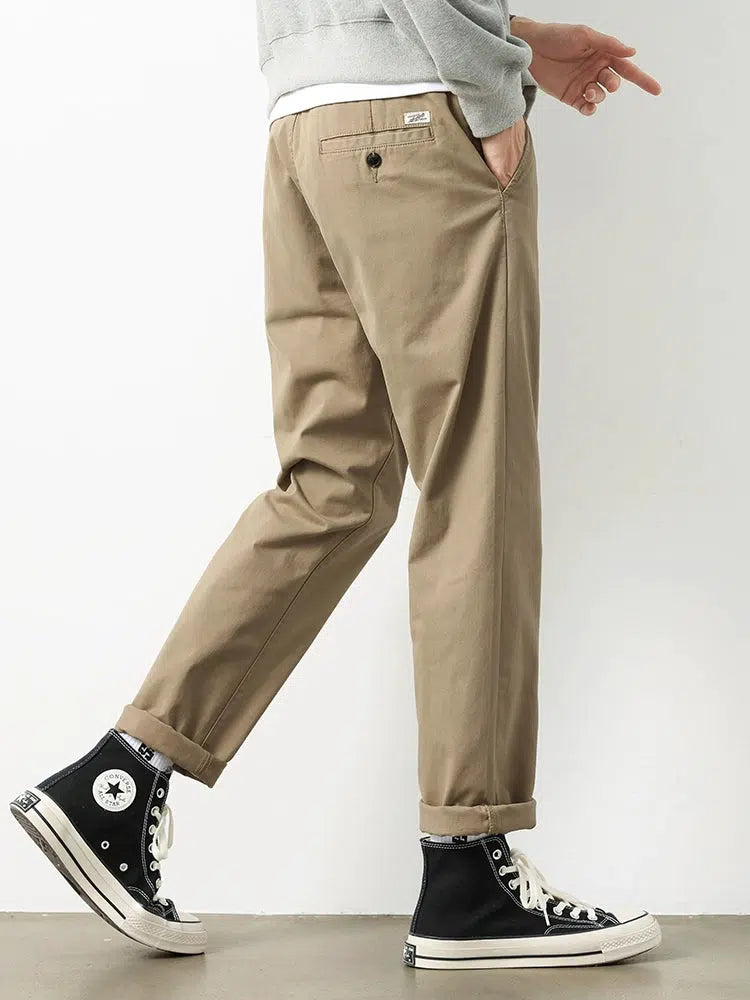 Straight-leg Casual Pants