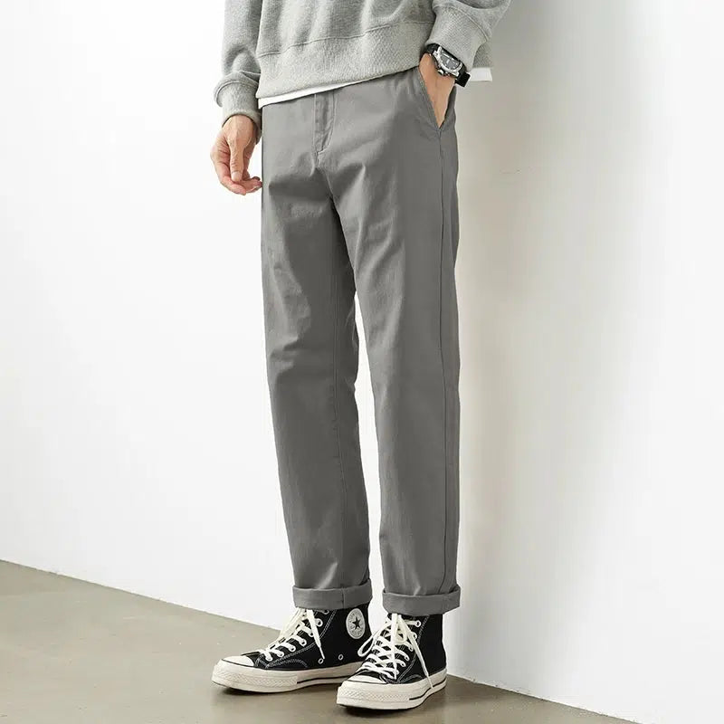 Straight-leg Casual Pants