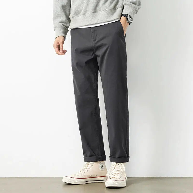 Straight-leg Casual Pants