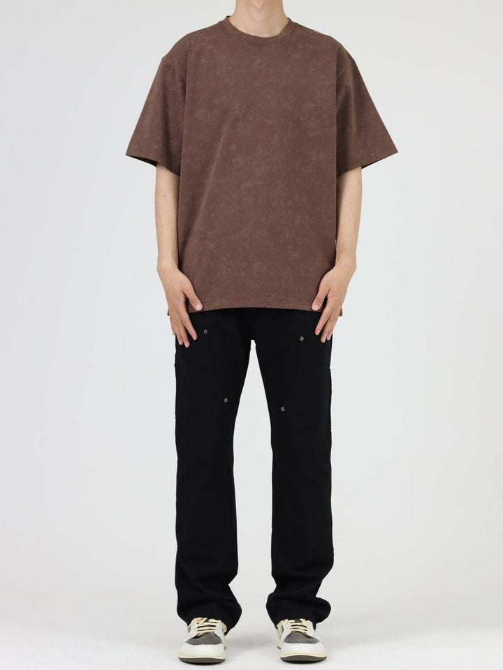 Straight-leg Denim Flared Trousers